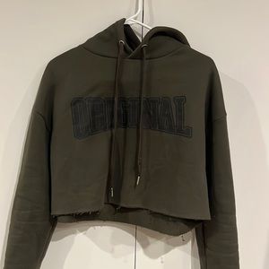 cropped hoodie size small